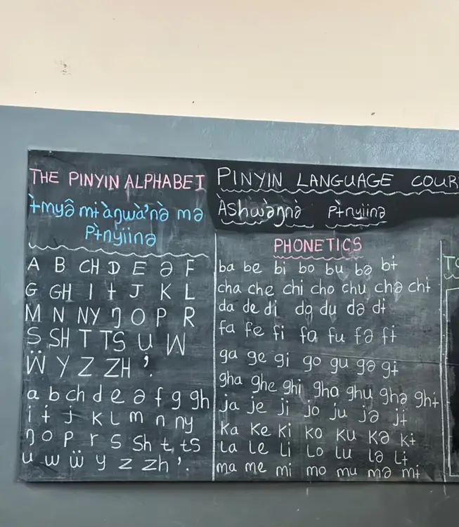 The Pinyin Alphabet 